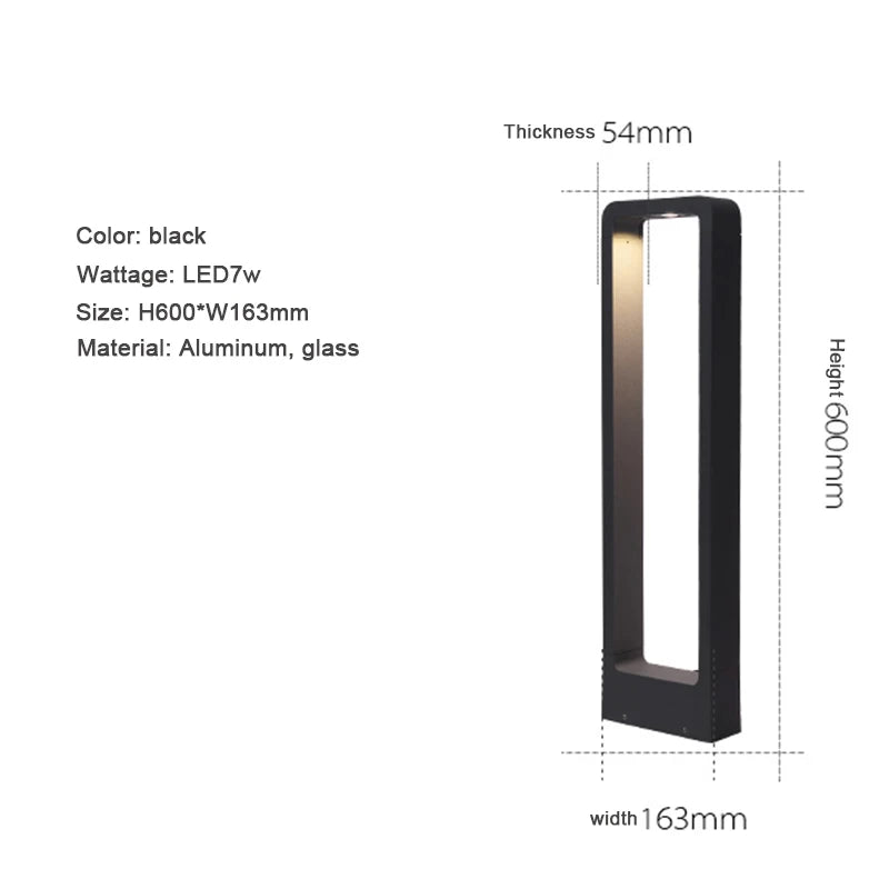 Aluminium Garden Bollard Light