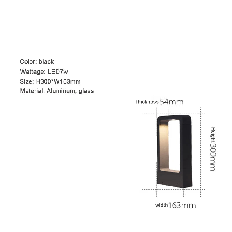 Aluminium Garden Bollard Light