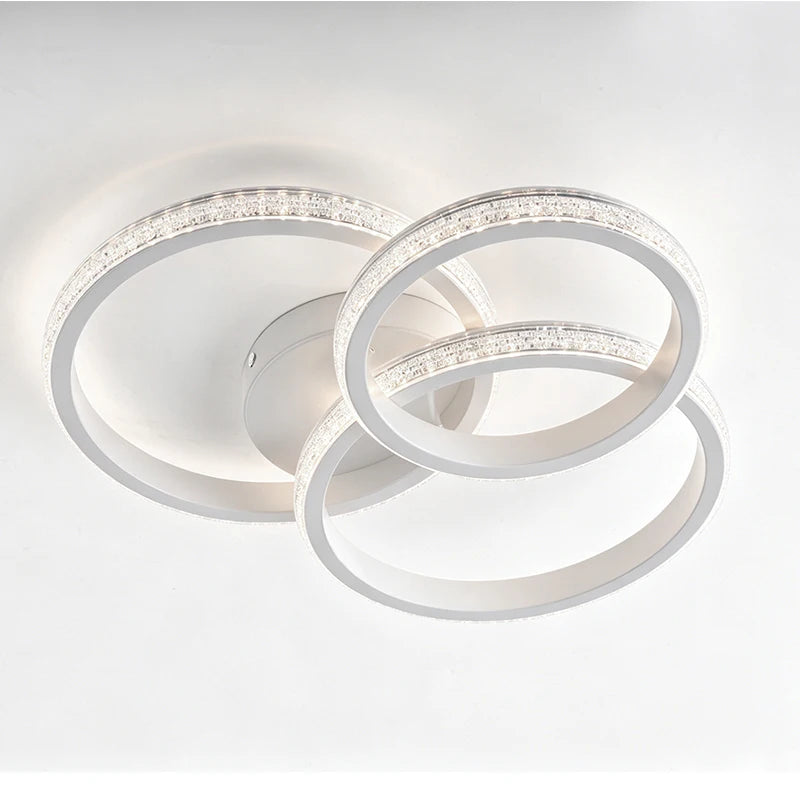 Round Acrylic Flush-Mount Light