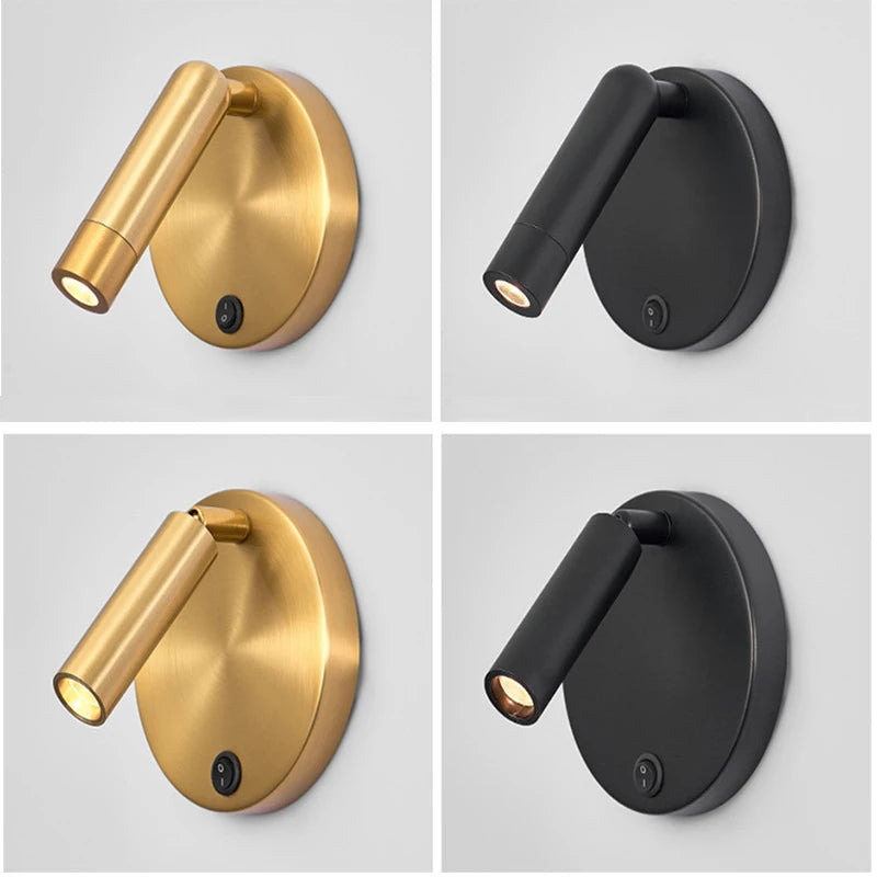 Reed Black & Brass Reading Sconce