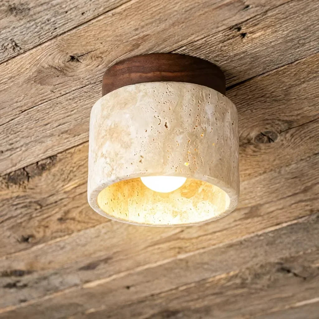 Sona Travertine Ceiling Light
