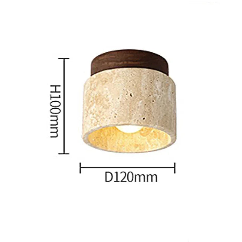 Sona Travertine Ceiling Light