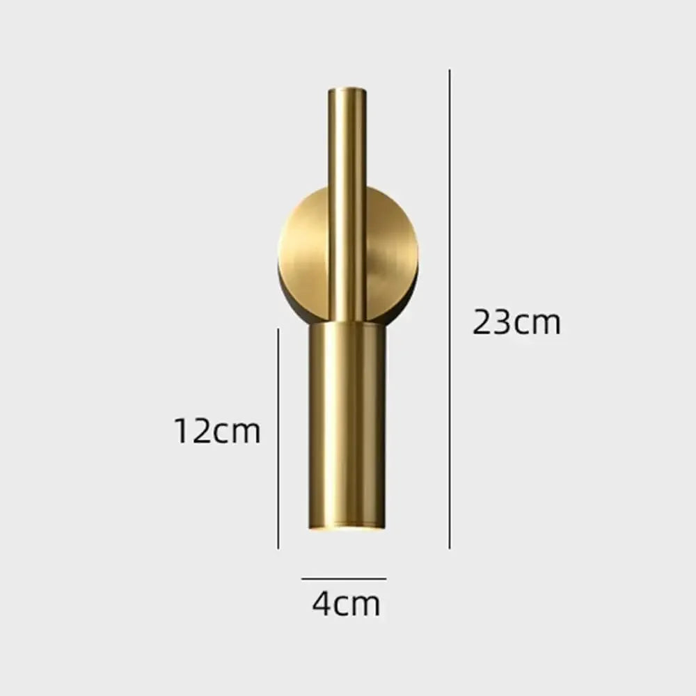 Column Brass Sconce