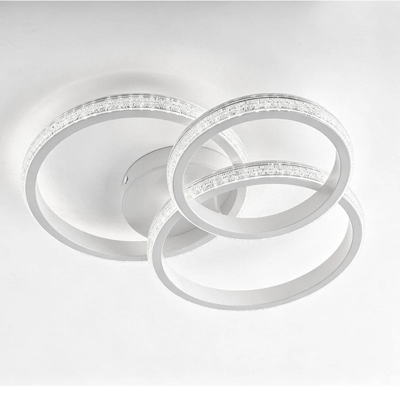 Round Acrylic Flush-Mount Light