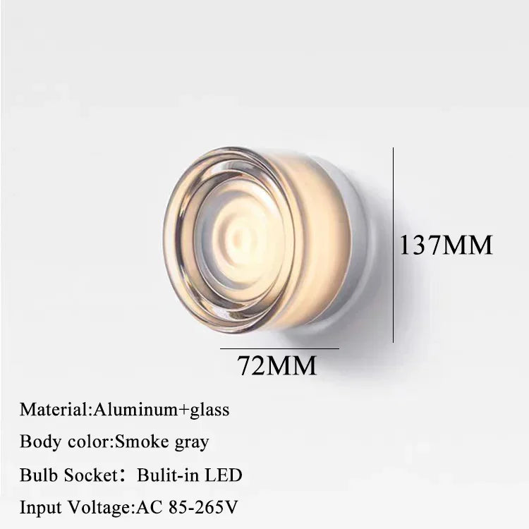 Orb Flat Glass Sconce