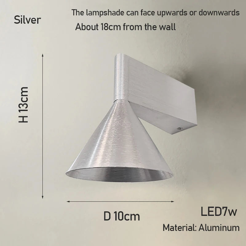 Cone Aluminium Wall Light