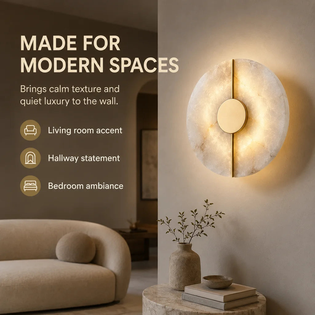 Alabaster Stone Sconce