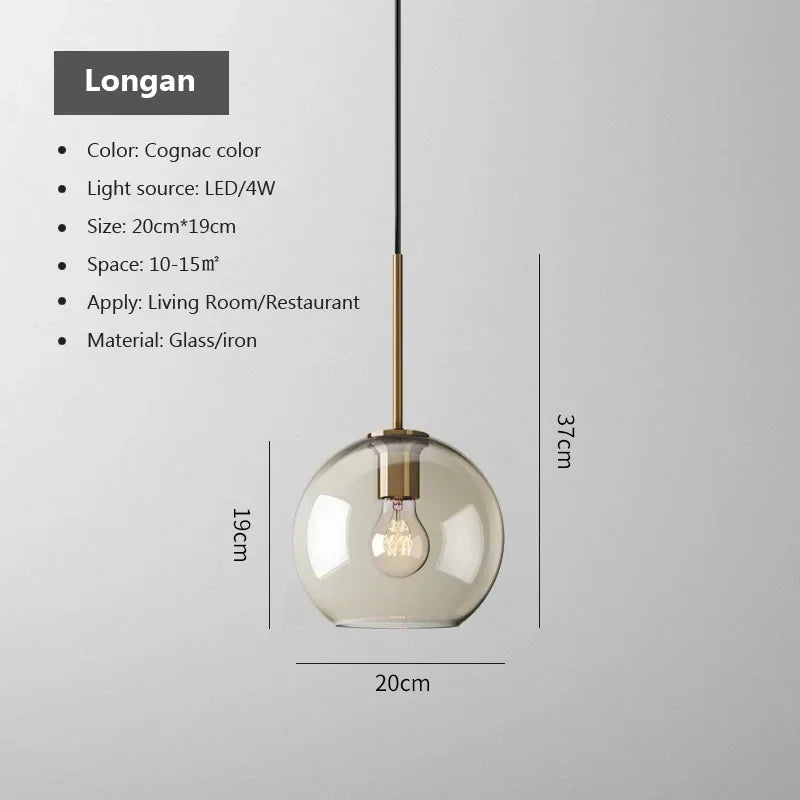 Cognac Glass Pendant