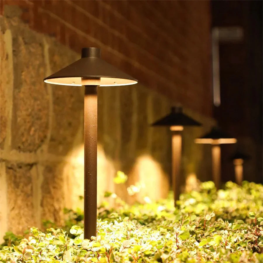 Mushroom Cap Garden Path Light