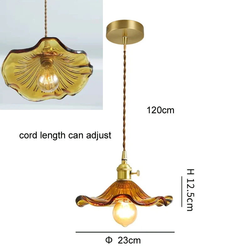 Bloom Layered Glass Petal Pendant