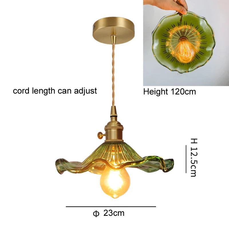 Bloom Layered Glass Petal Pendant