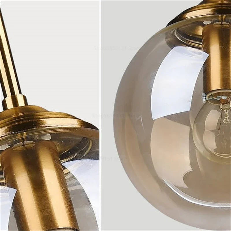 Smoke Glass Globe Pendant