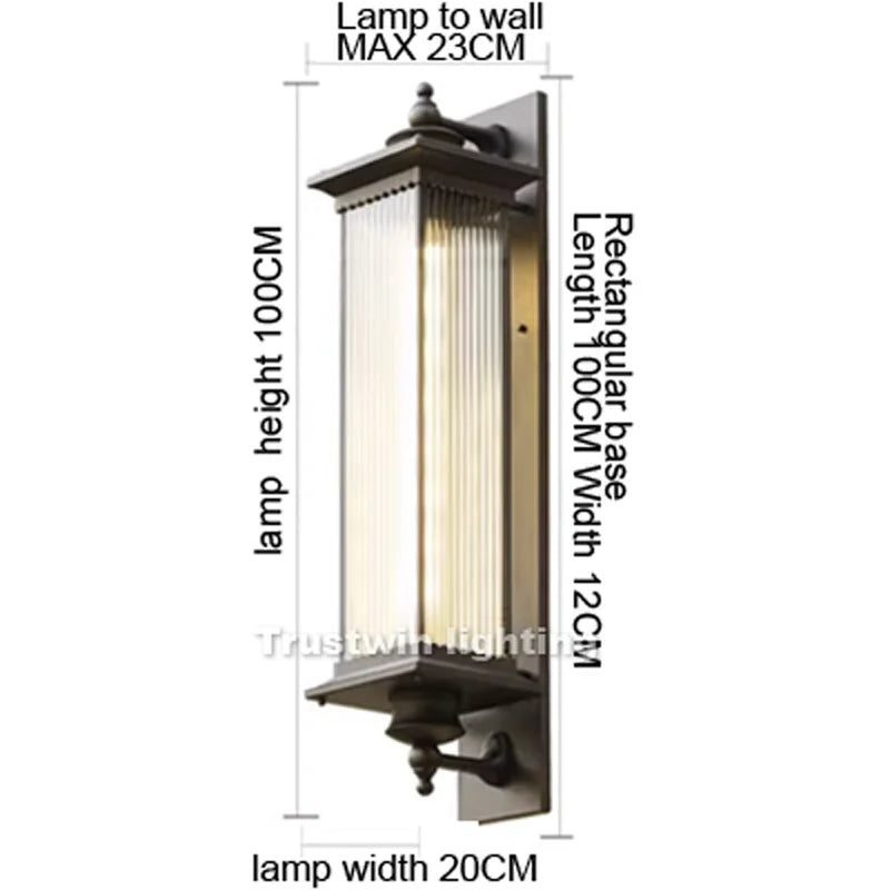 Grand European Gate Wall Light