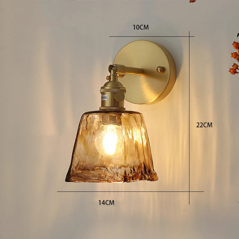 Ayame Ribbed Glass Sconce