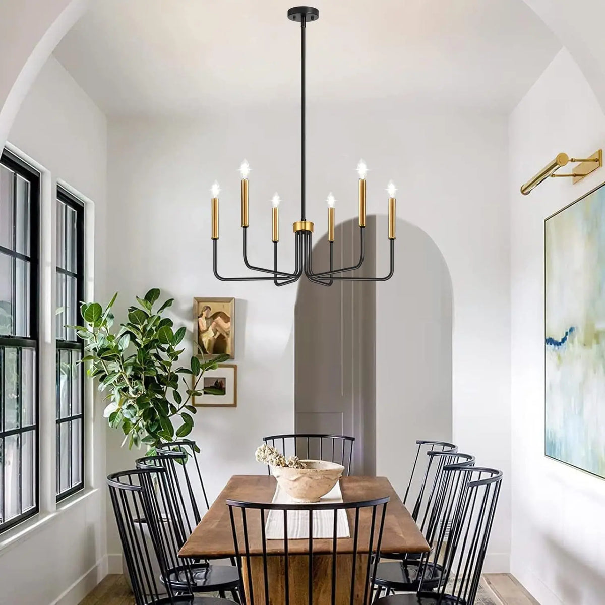 Loft Iron Candle Chandelier