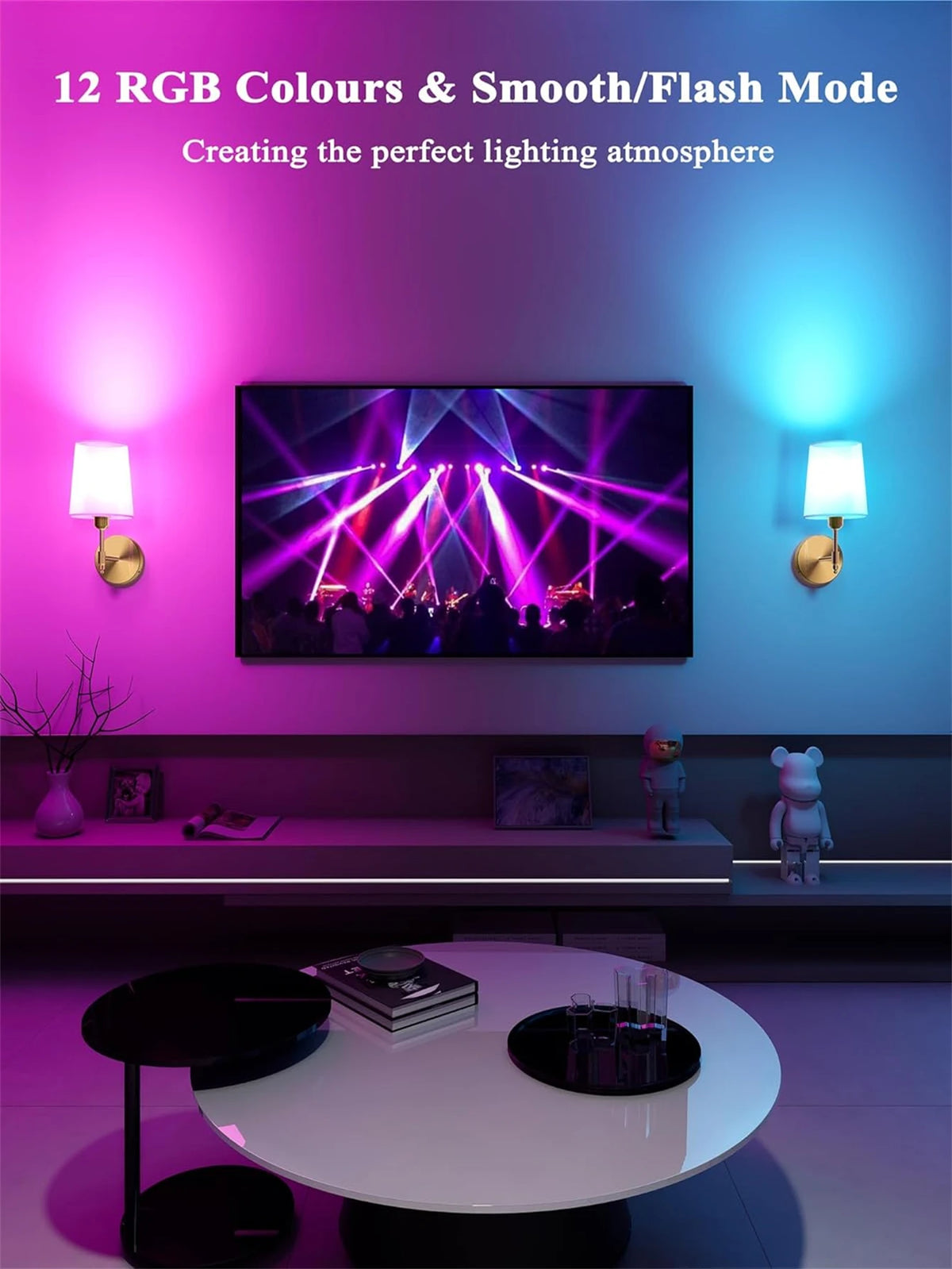 Cordless Colour-Change Sconce