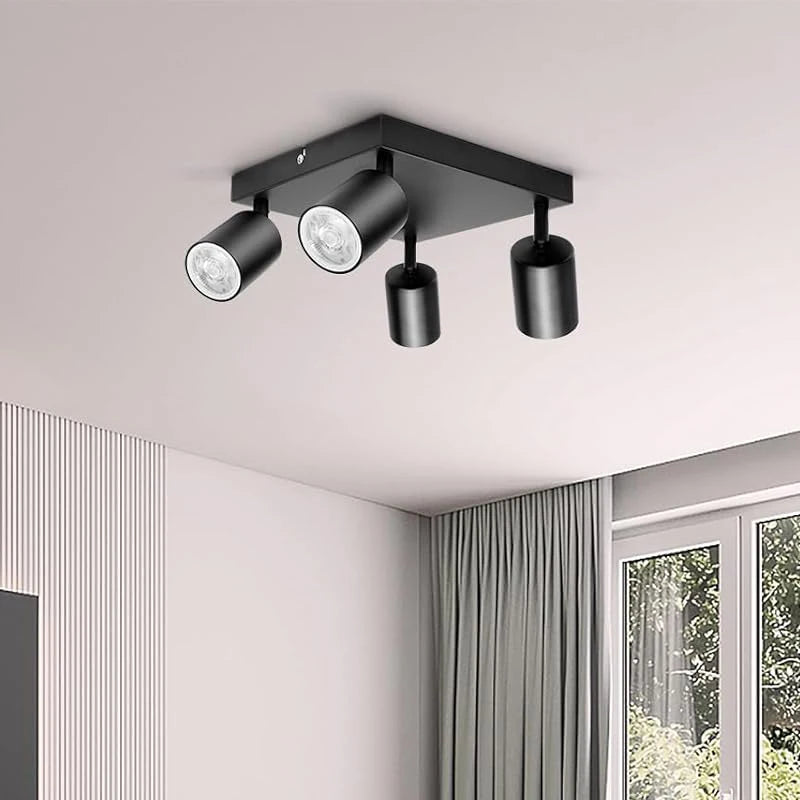 Quad-Head Adjustable Spotlight