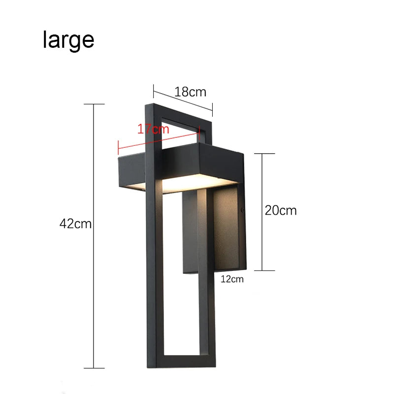 Retro Black 10W Wall Light