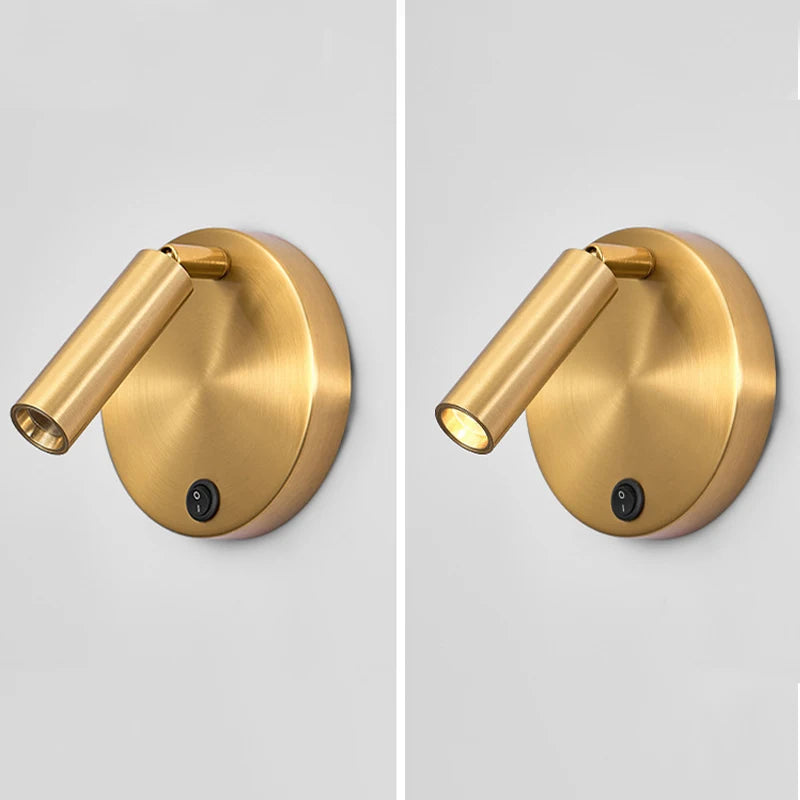 Reed Black & Brass Reading Sconce