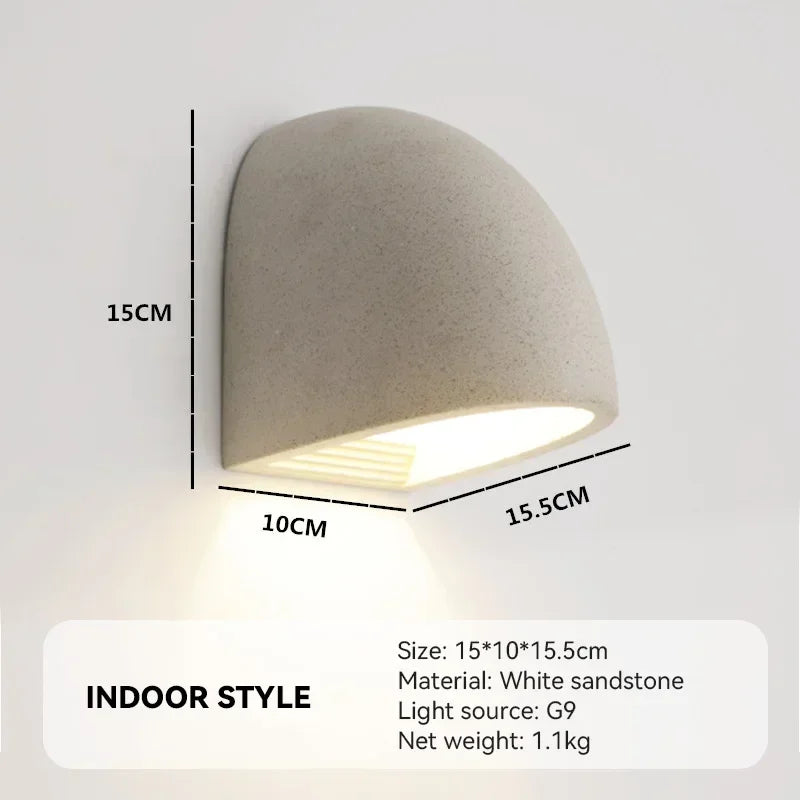 Terrazzo Cement Wall Sconce