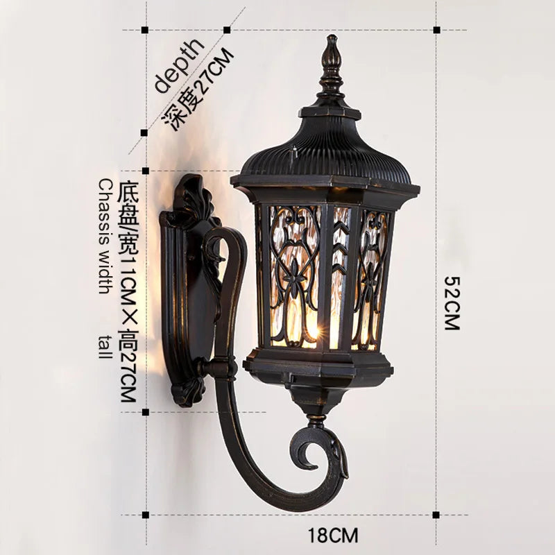 European Courtyard Pillar Light