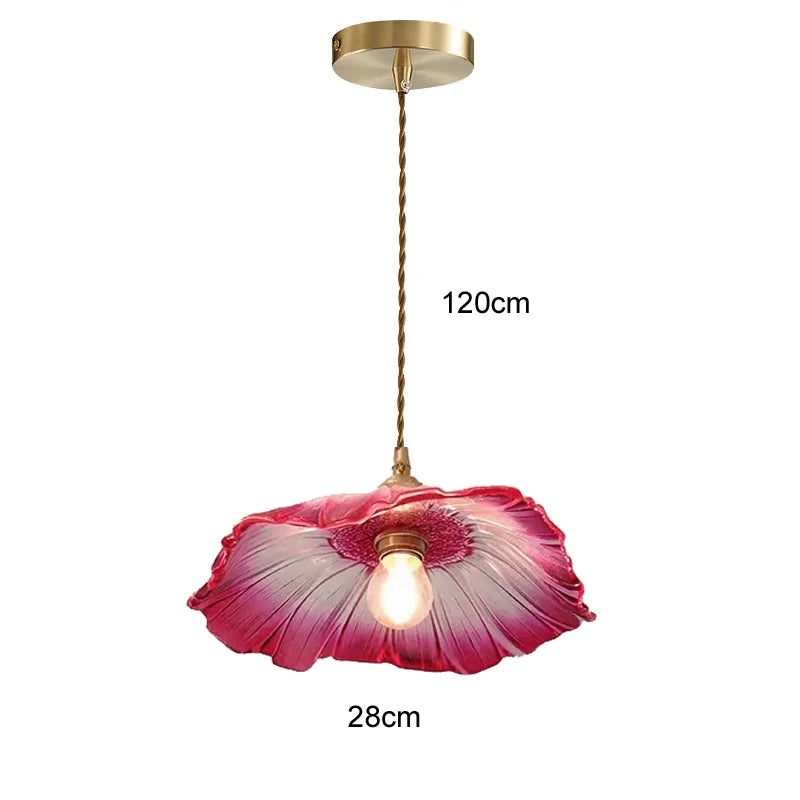 Bloom Layered Glass Petal Pendant