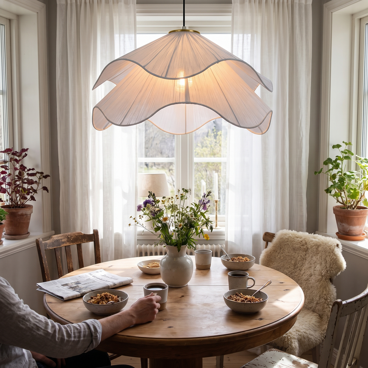 Petal Cloth Chandelier