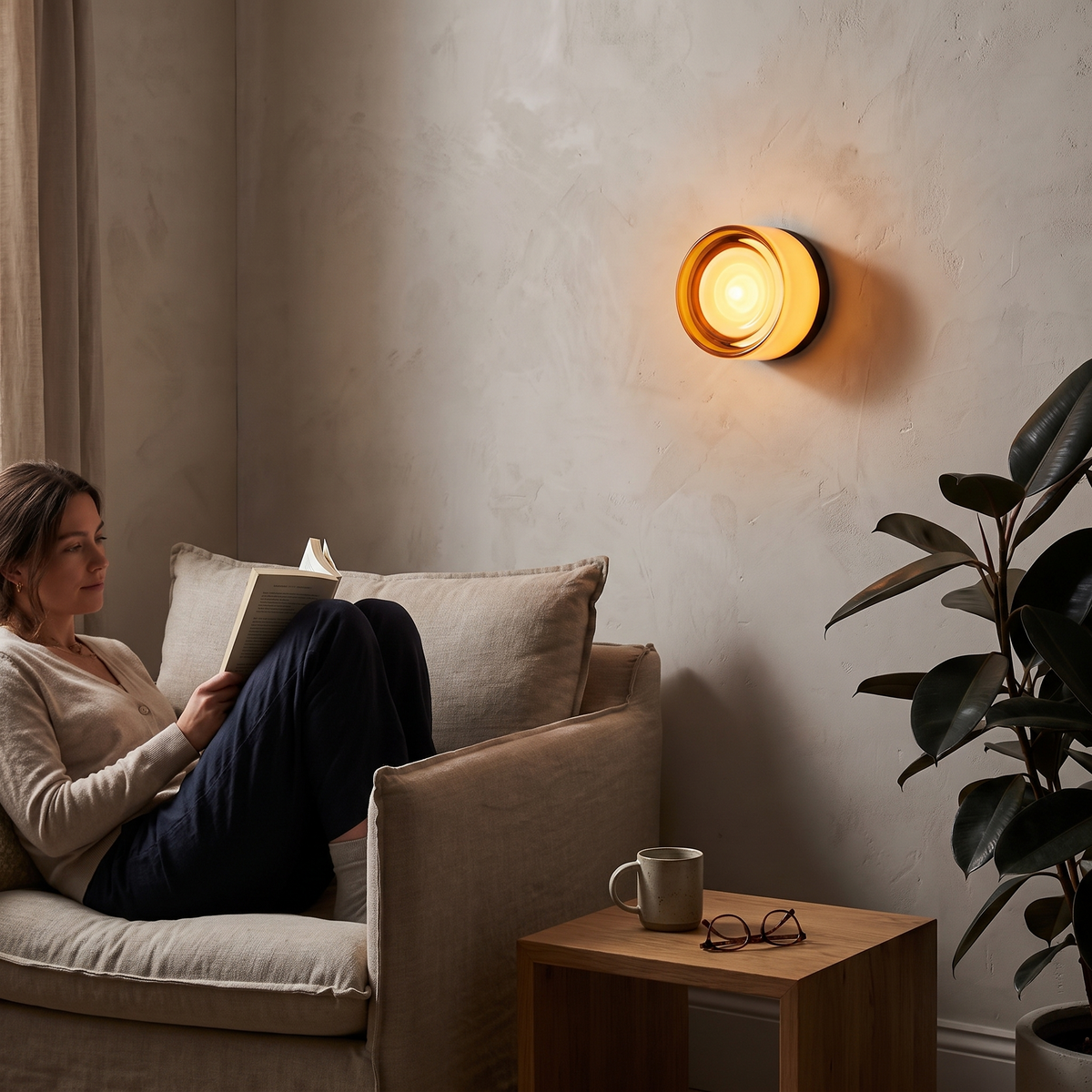 Orb Round Glass Sconce