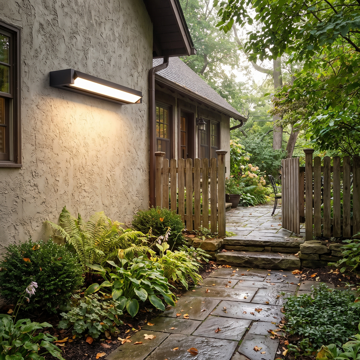 Outdoor light in use - alternate view