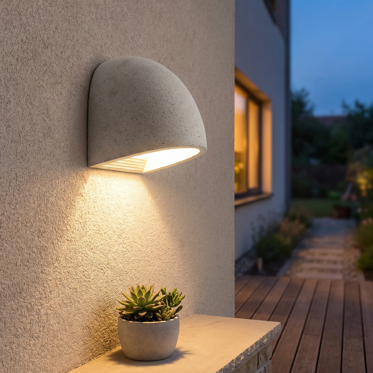Outdoor light in use - lifestyle