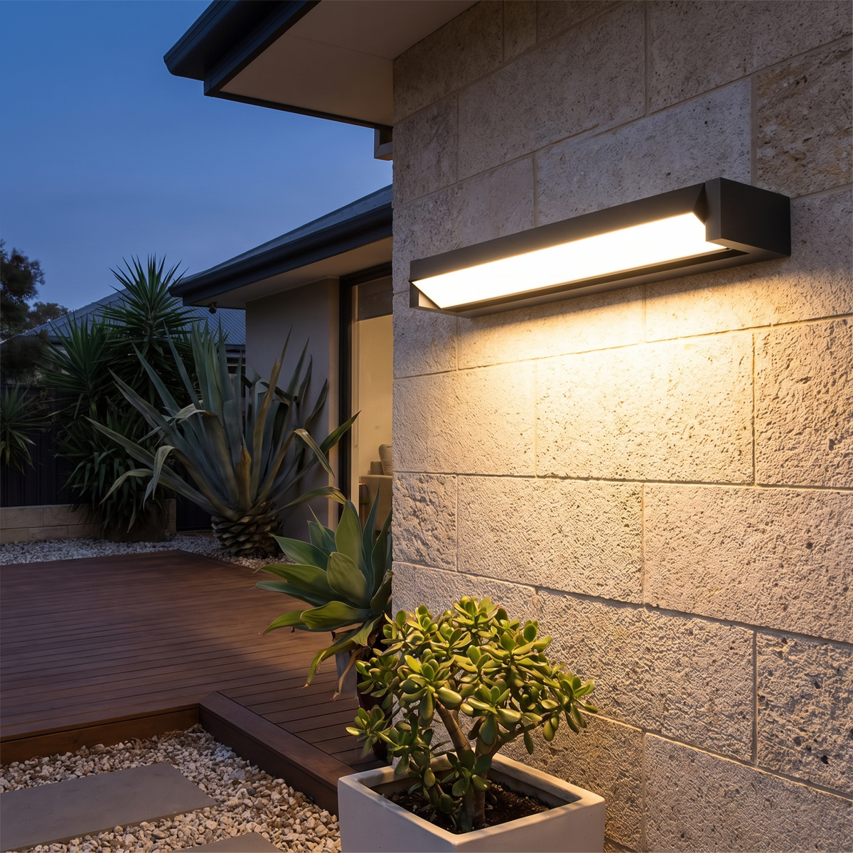 Outdoor light in use - lifestyle