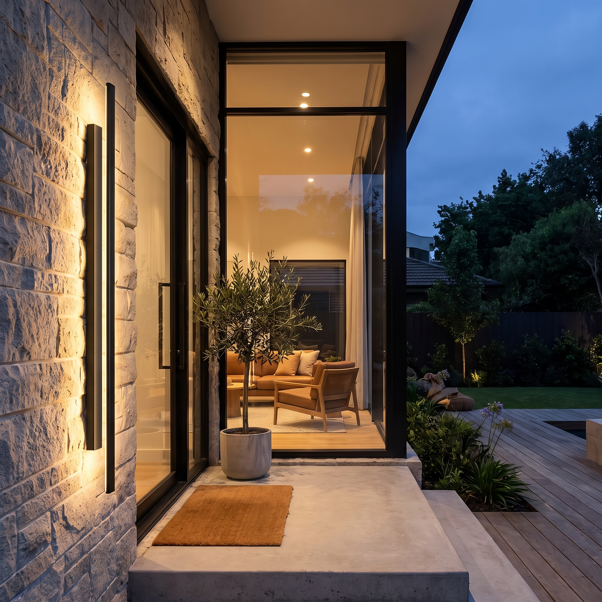 Outdoor light in use - lifestyle