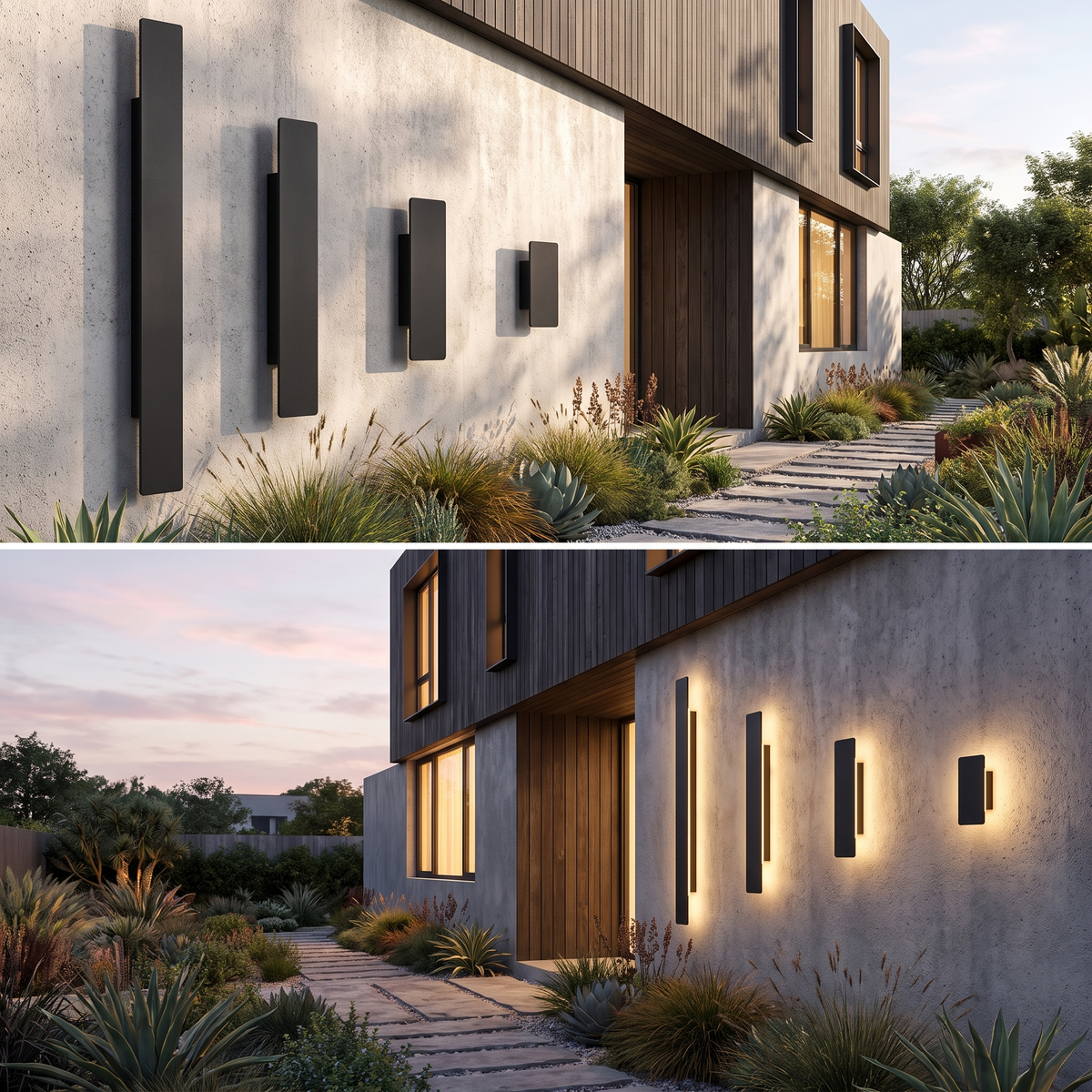 Outdoor light in use - alternate view