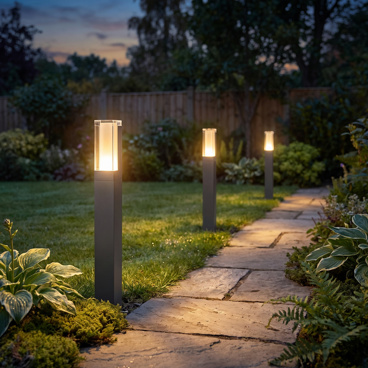 Outdoor light in use - lifestyle