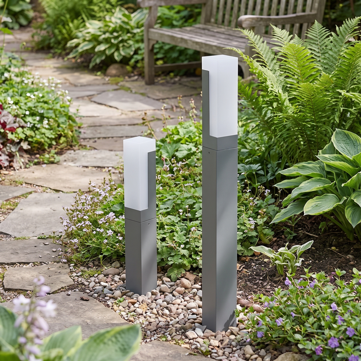 Outdoor light in use - alternate view