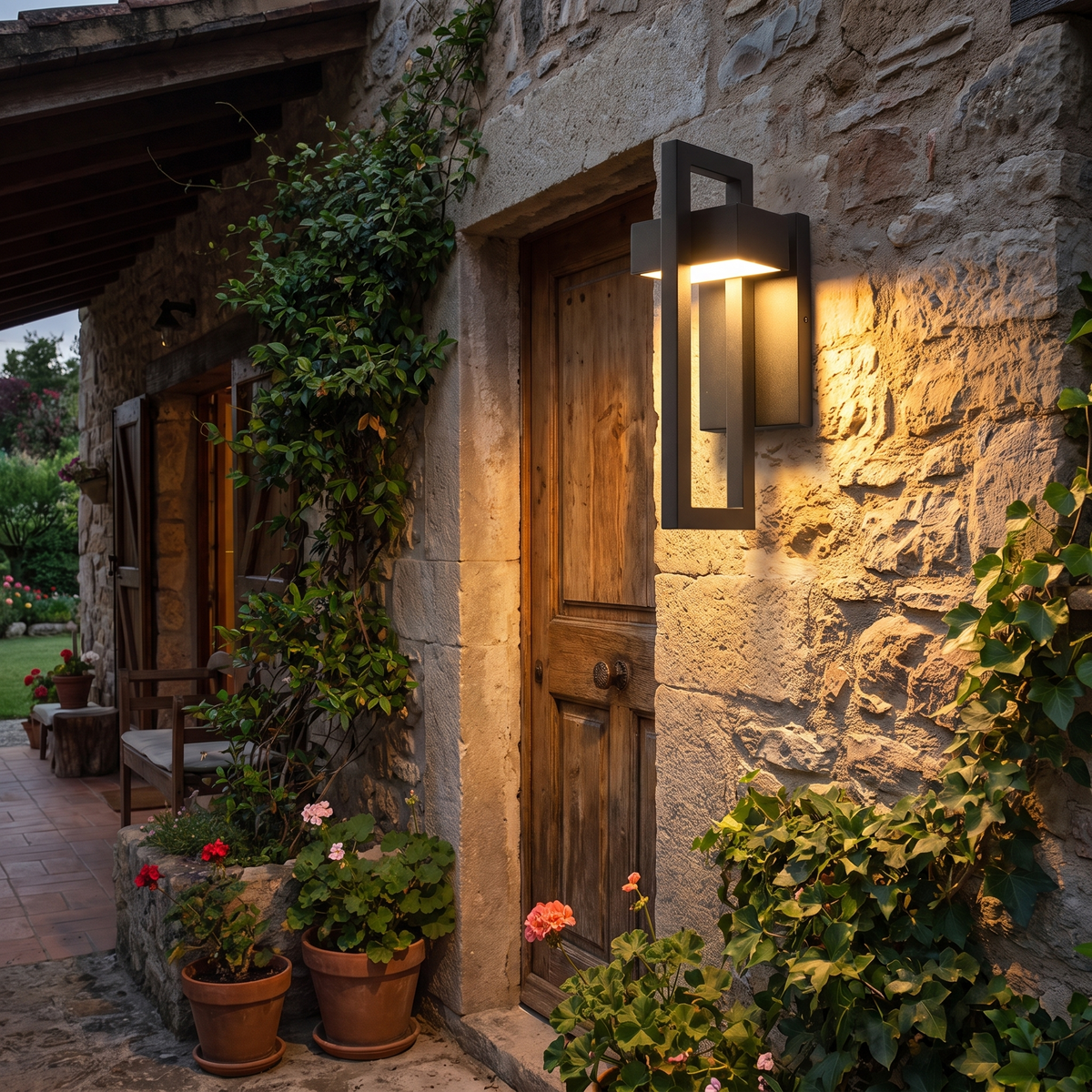 Outdoor light in use - lifestyle
