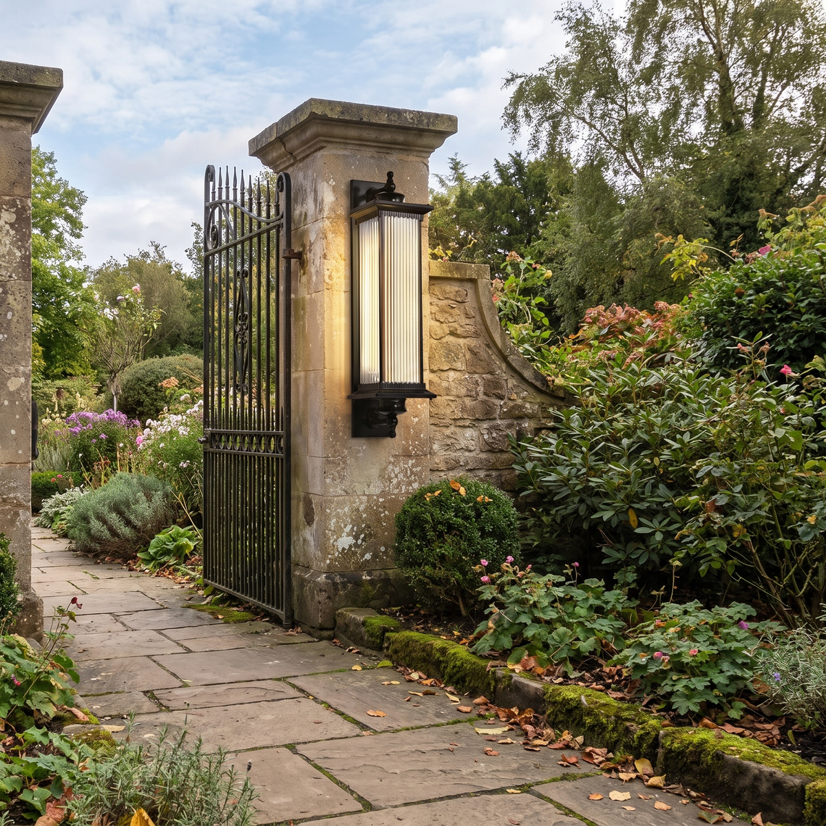 Outdoor light in use - alternate view