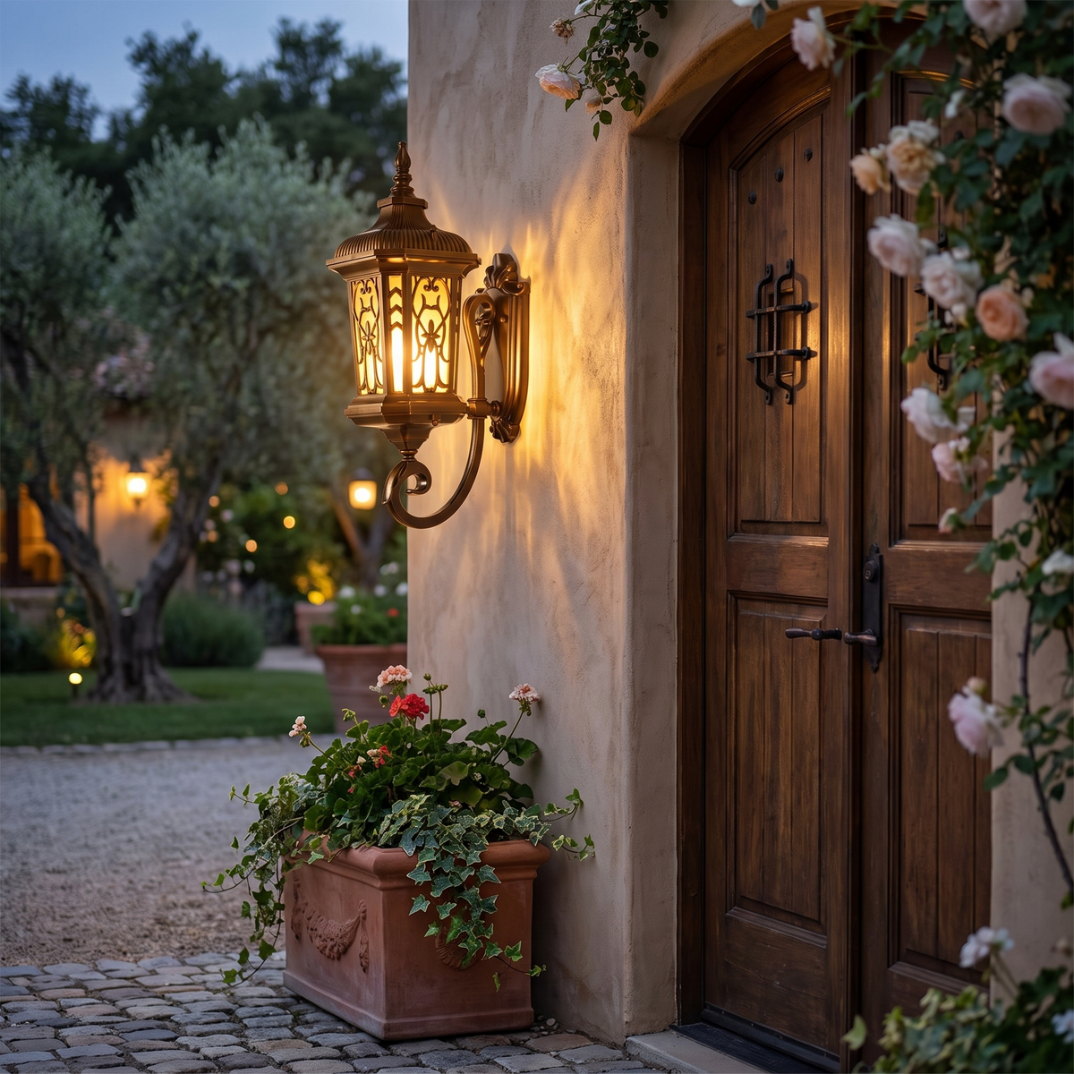 Outdoor light in use - lifestyle