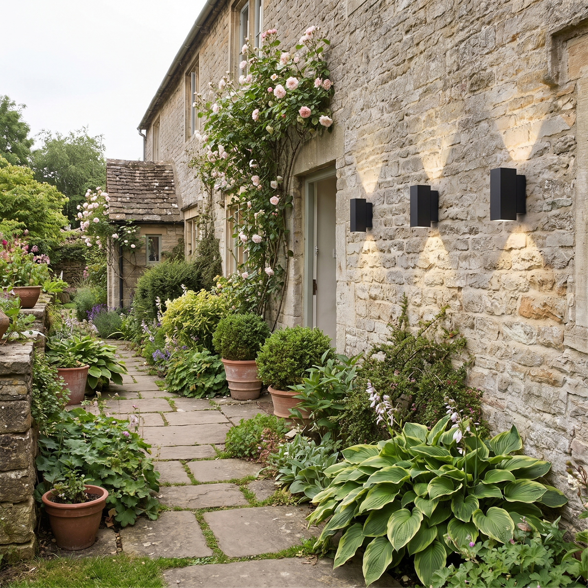 Outdoor light in use - alternate view