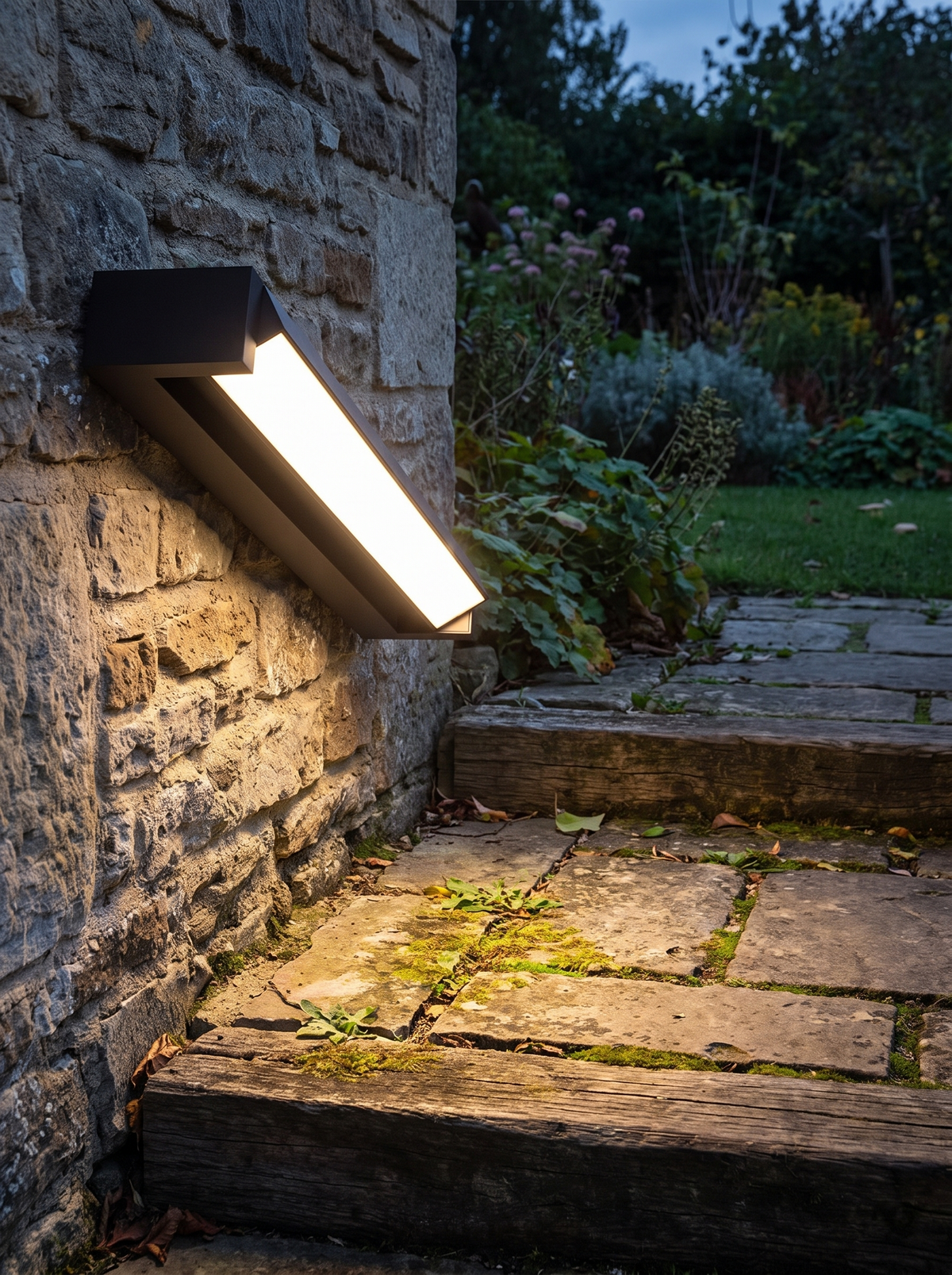 Adjustable Beam Wall Light - in use