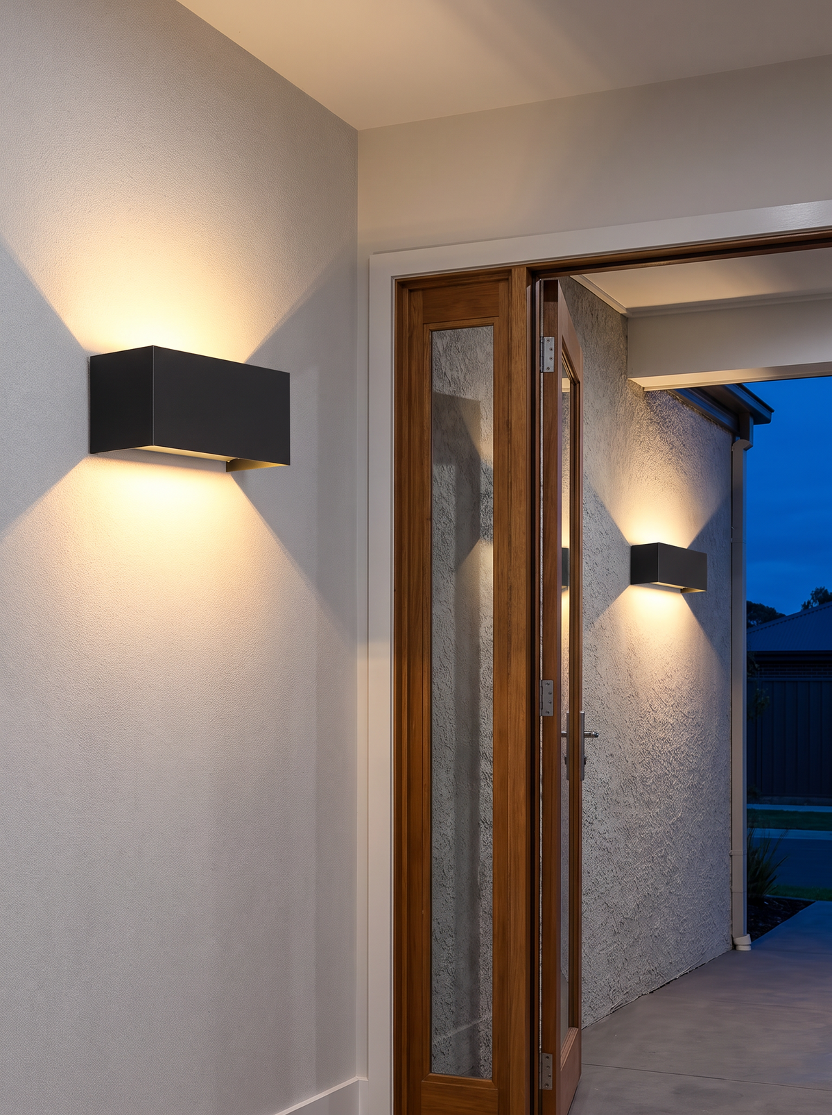Nordic Indoor-Outdoor Sconce - in place