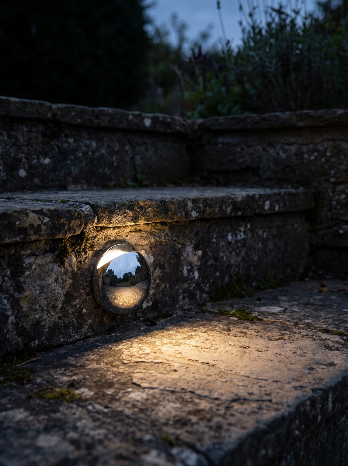 Nightstand Stair Wall Light - in use