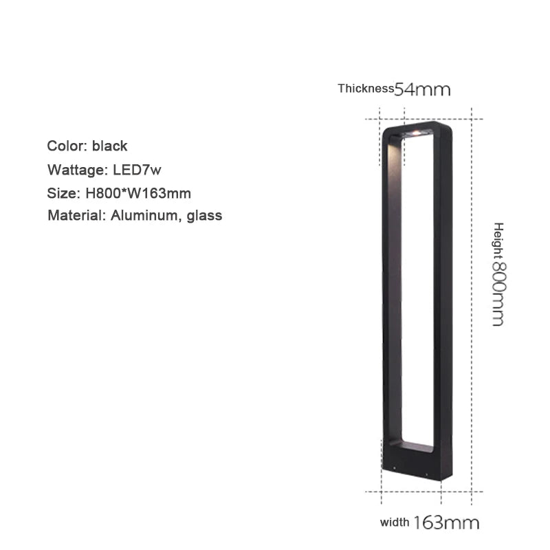Aluminium Garden Bollard Light