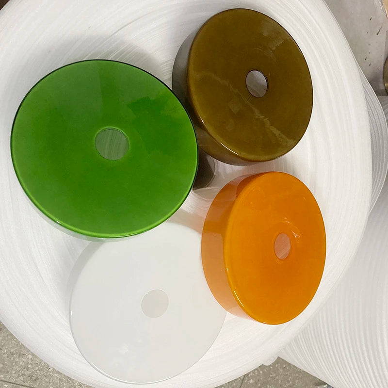 Tinted Glass Flush Ceiling Light