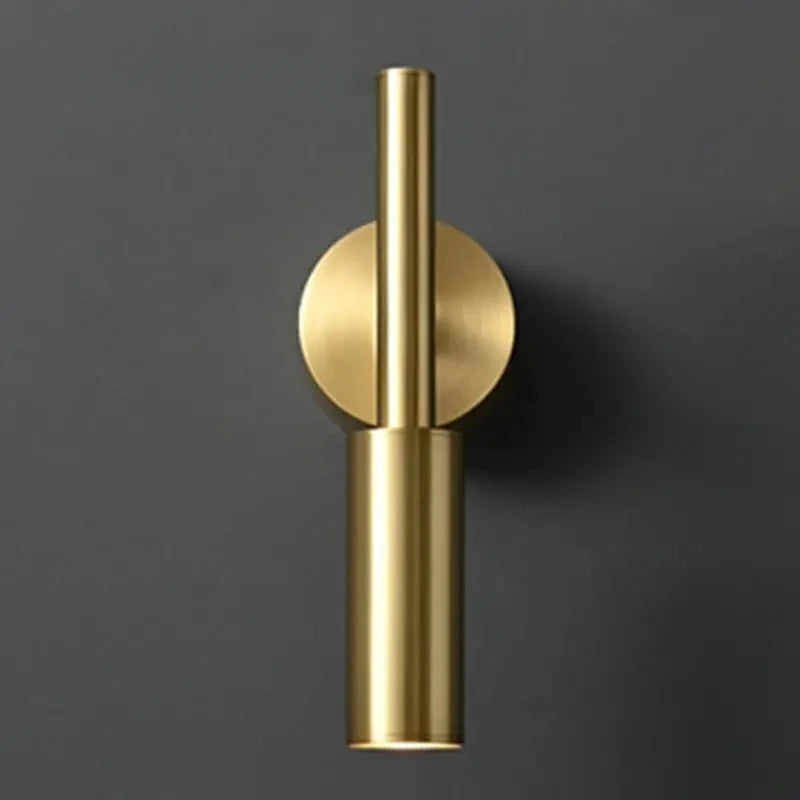 Column Brass Sconce