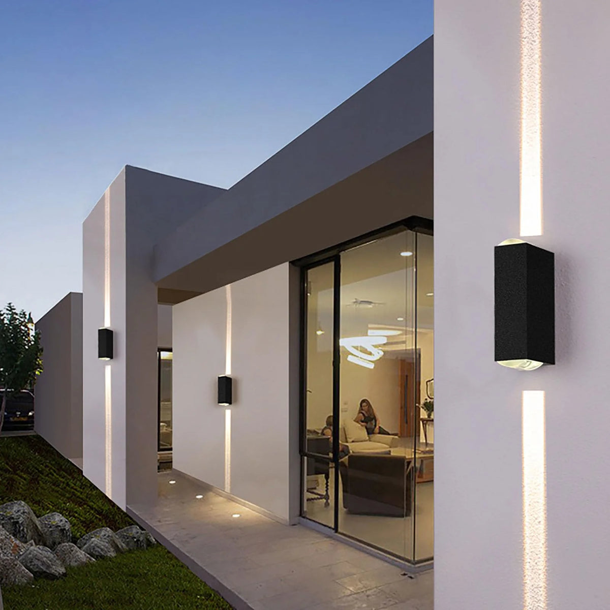 Black Up-Down Wall Light