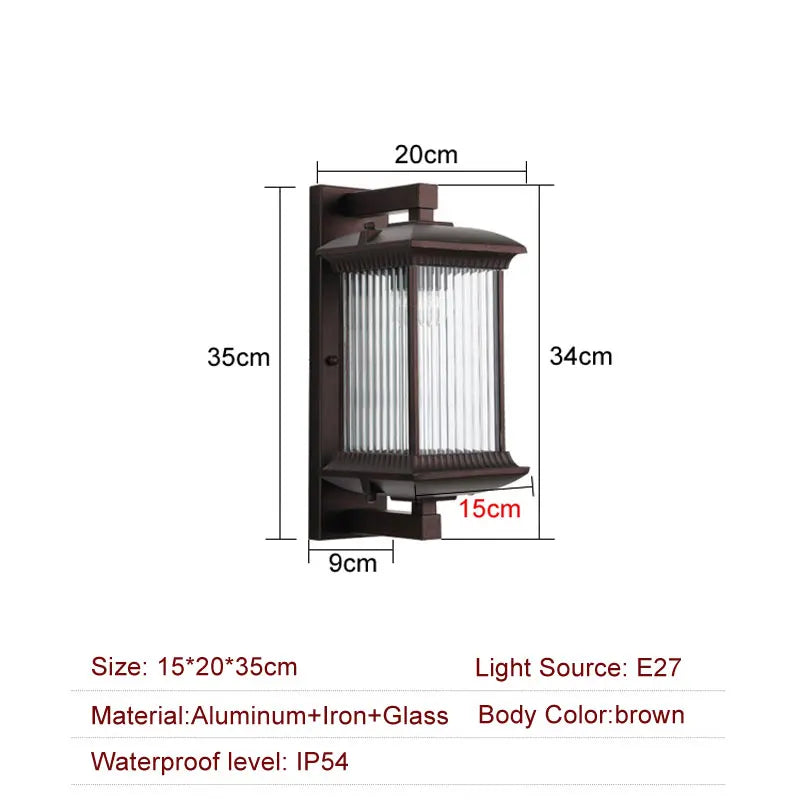 Hotel Villa Gate Wall Light