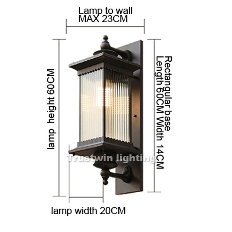 Grand European Gate Wall Light