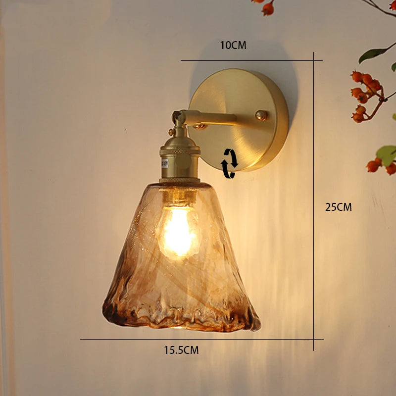 Ayame Ribbed Glass Sconce
