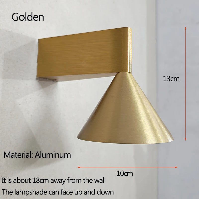 Cone Aluminium Wall Light